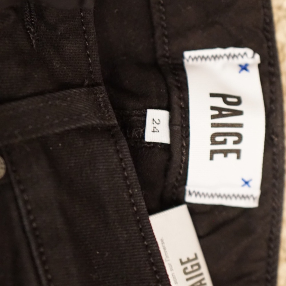 Paige Black Jeans Size 24